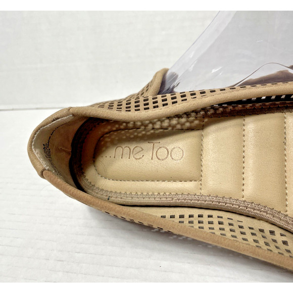 Me Too Women's Loafer Yale Tan Leath Mesh Size 7.5 M - Picture 7 of 8